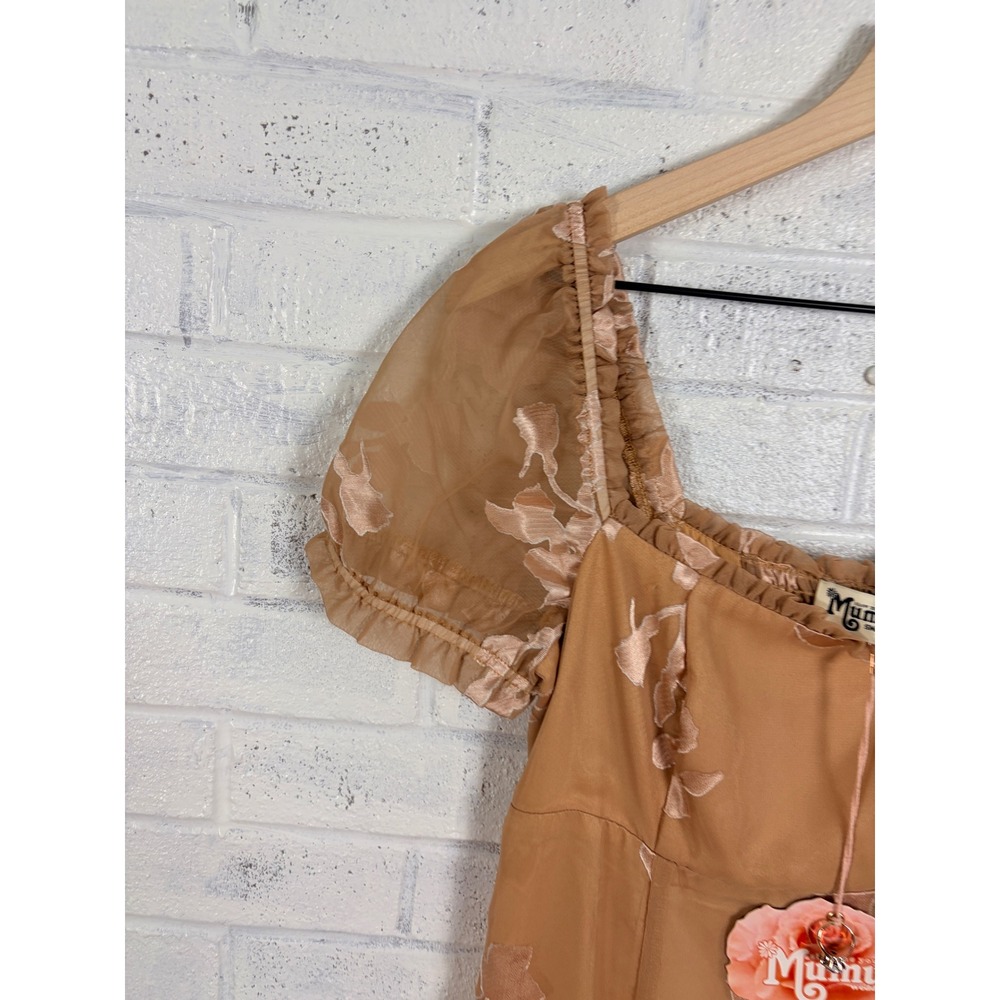 Show Me Your Mumu Brittany Maxi Dress Womens S Peach Floral Otherwise Engaged - Picture 15 of 16